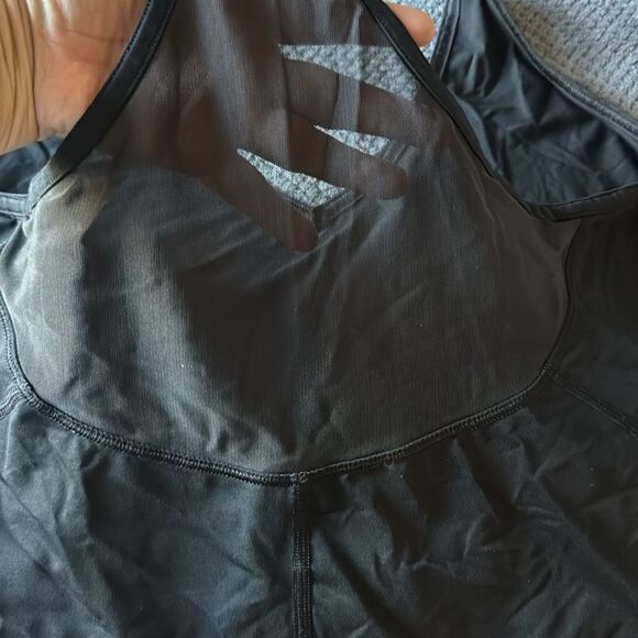 Lululemon‎ Black Mesh Racerback Workout Tank Top Size 8 - Picture 4 of 5